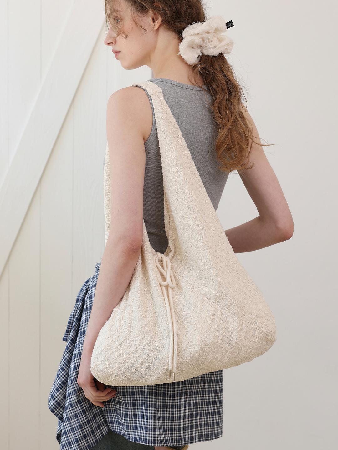 Jeanne Summer Cotton Shoulder Bag_Beige