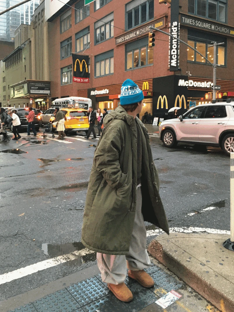 해비 덤블 피쉬테일 파카 (2color)