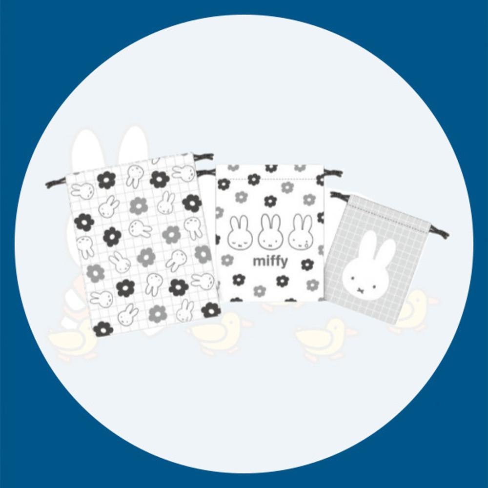 미피 플라워 팝 파우치 3p 세트