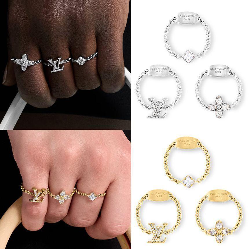 루이비통 여성 반지 레이디 LV 링 세트