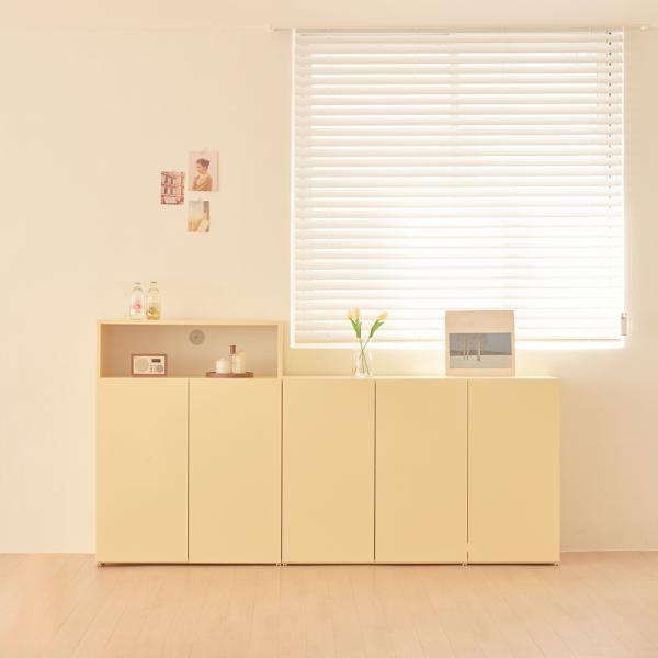 NEW! 플레인 E0등급 다용도 거실 주방 수납장 (낮은형/높은형)