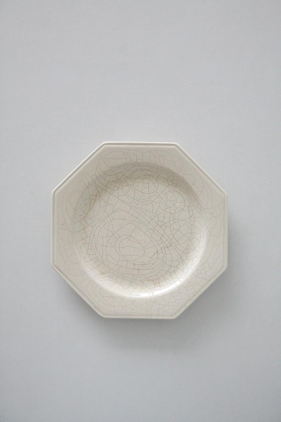 vintage french octagonal ironstone Charolles