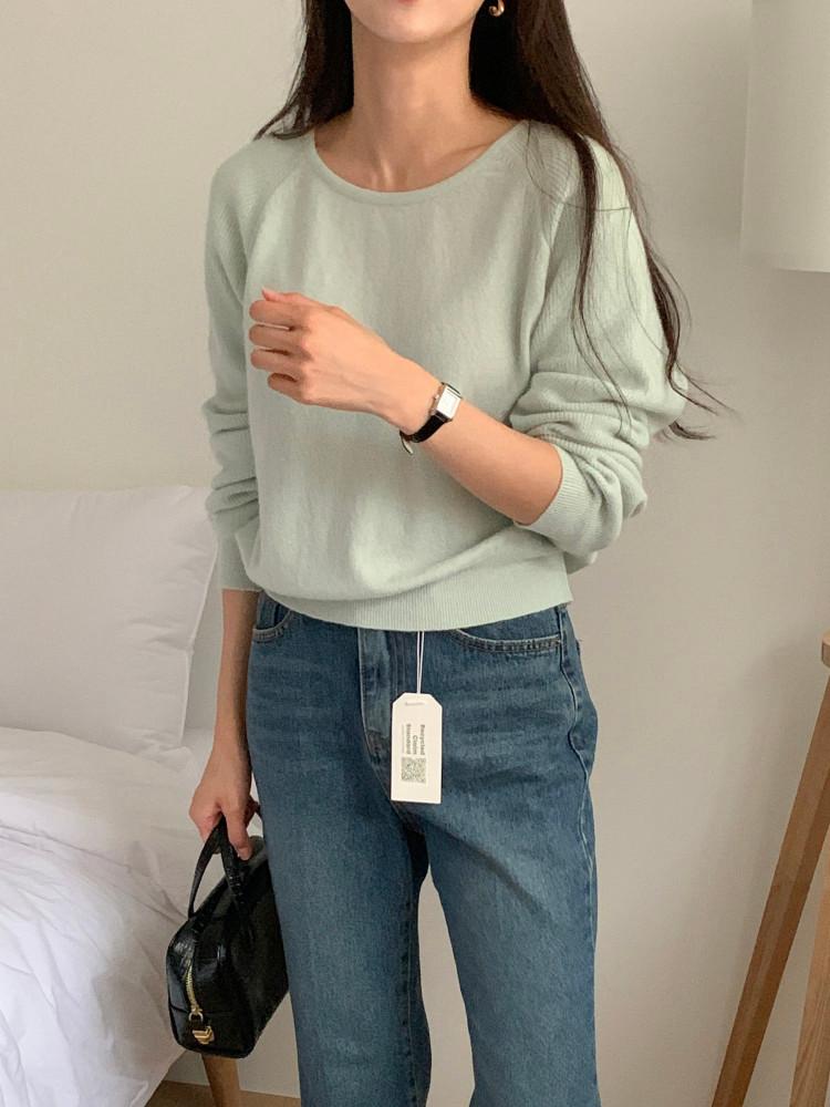 랜느 캐시미어 파인울 나그랑 루즈핏 니트 4col