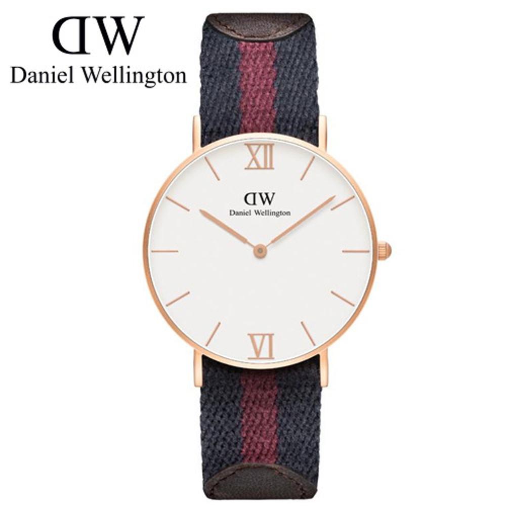 [다니엘 웰링턴 DW] 0551DW 나토밴드 소가죽밴드 혼합 (36mm)