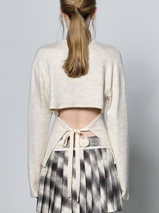 Back Ribbon Knit - Ivory