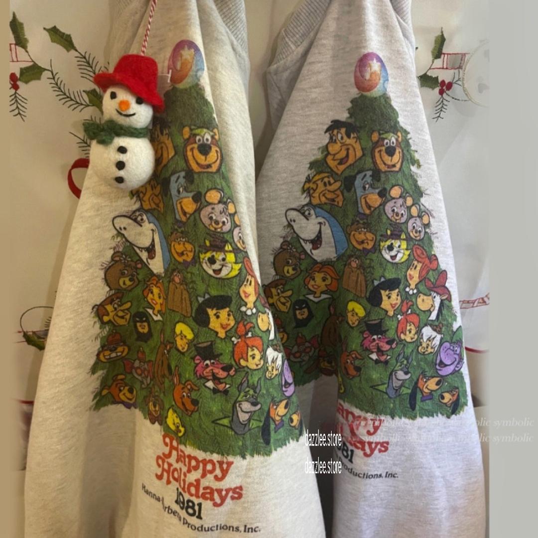 홀리데이 트리 긴팔 티셔츠 (2color) 이지웨어 홈웨어