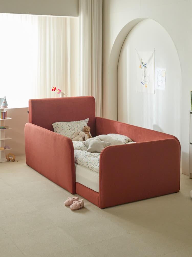 베이비 데이베드 저상 평상 기능성 더필더디자인 아이 침대 (단독형) 슈퍼싱글 가드 3개 갤럭시 패브릭