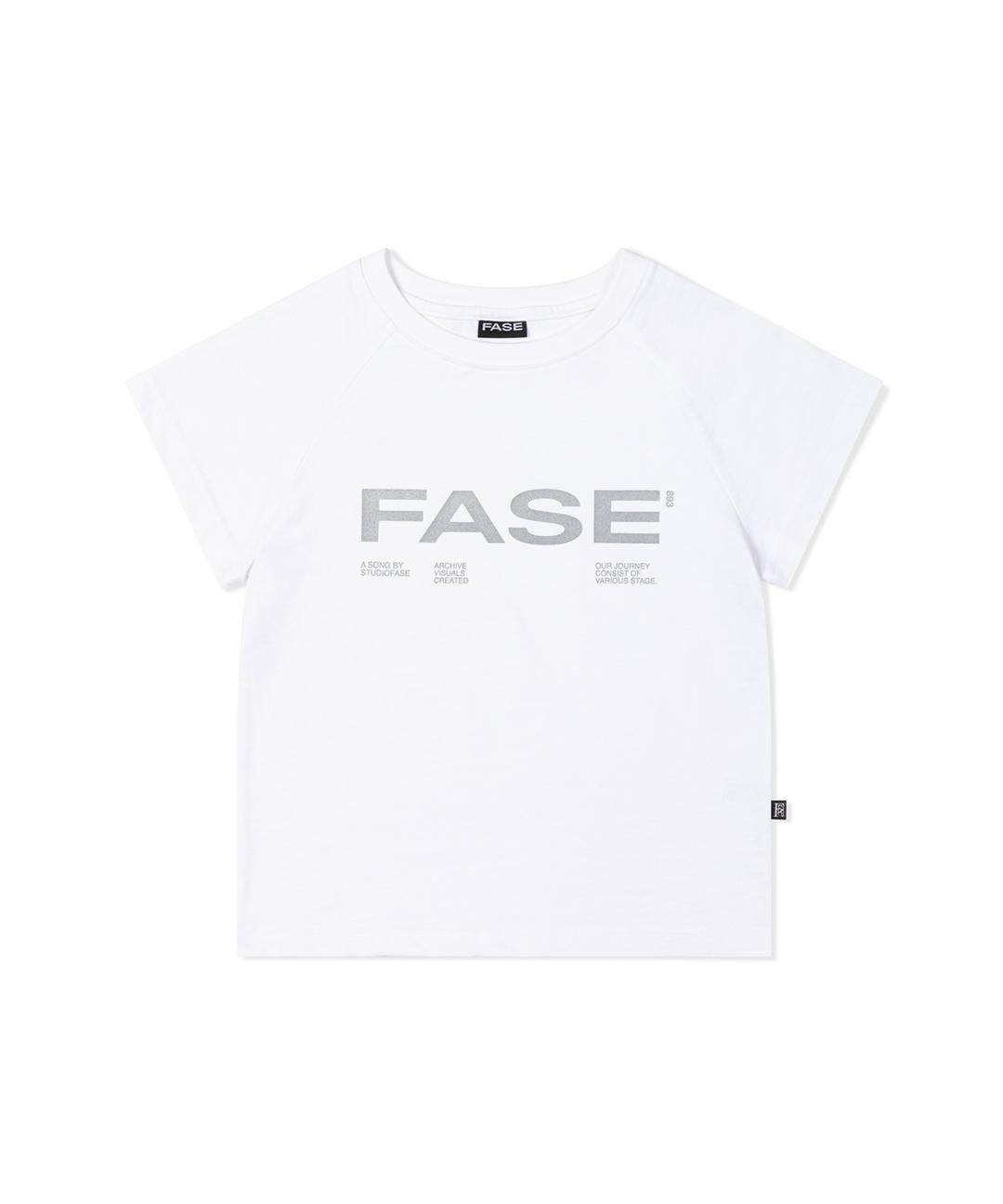 SILVER PRINTING BABY TEE - WHITE