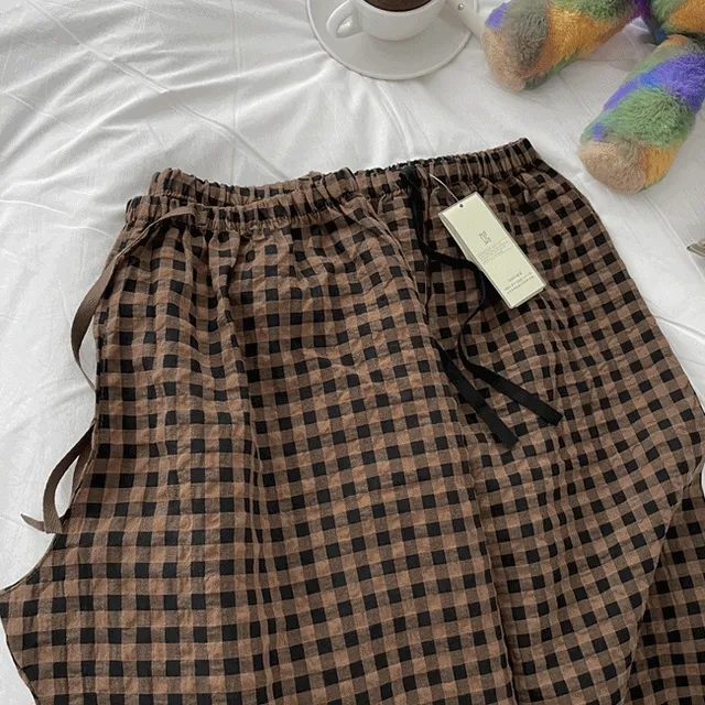 [홈웨어]/세탁기,건조기 가능![커플파자마]클레이뉴튼 9부 파자마팬츠