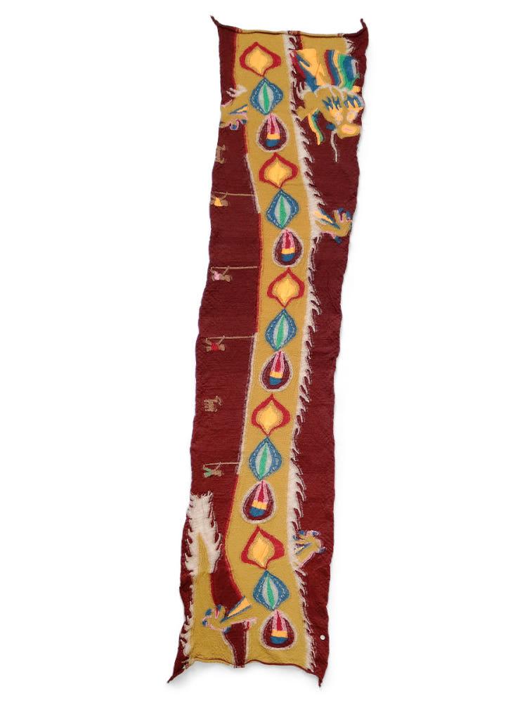 KAPITAL 캐피탈 23AW 축융 울 드래곤 댄스 HAPPY 머플러 K2310XG531