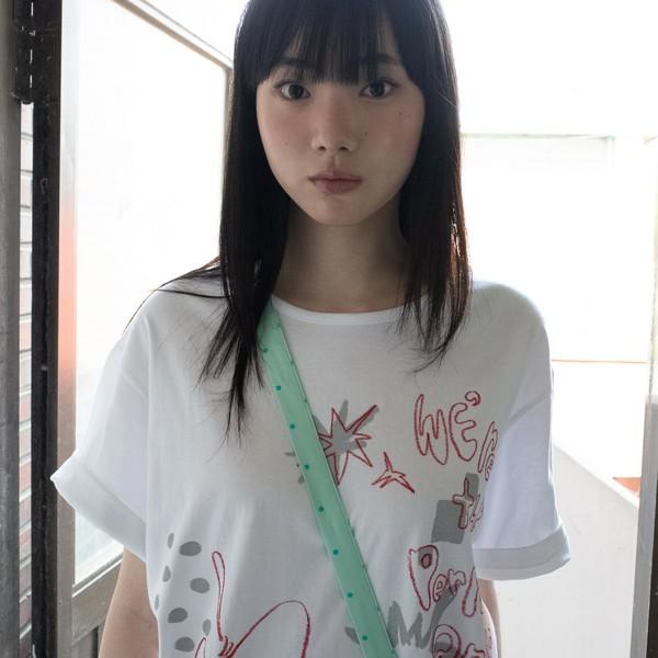 [6월 2일 출고] CRAYON FRUIT T-SHIRT (APPLE WHITE)