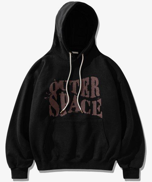 스페이스 헤비코튼 후드 블랙 KMHD6723