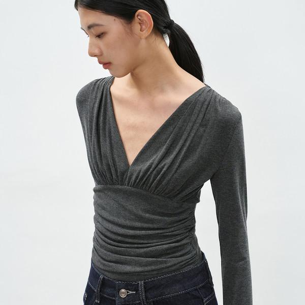 Deep V Wrap T-shirt