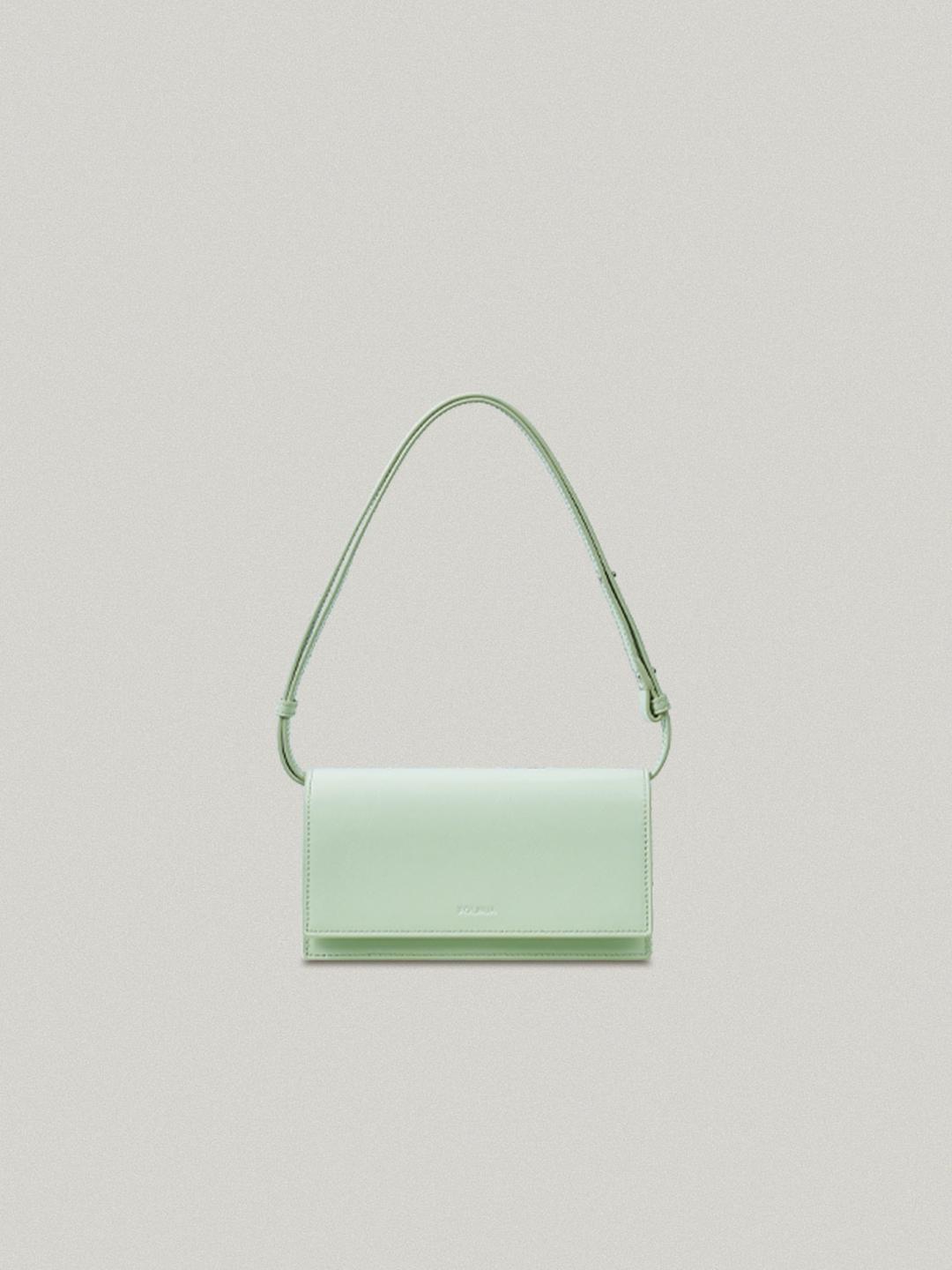 폴뉴아 Mini Tribag Apple mint - Crinkle