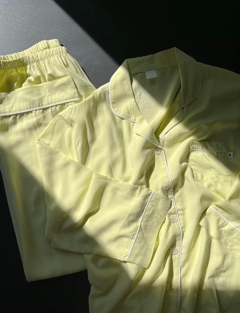 레몬 파자마 lemon pajamas / 4size / 커플 /  국산제조 / 8부소매