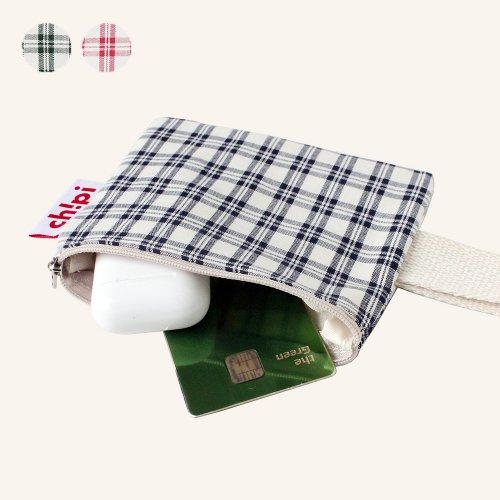 플래드체크 스트랩 파우치