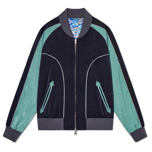 Psychedelic Blouson (Navy/Olive)