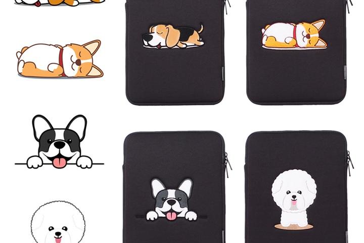 태블릿 파우치 아이패드 갤럭시탭 S8 귀여운 댕댕이 캐릭터 케이스