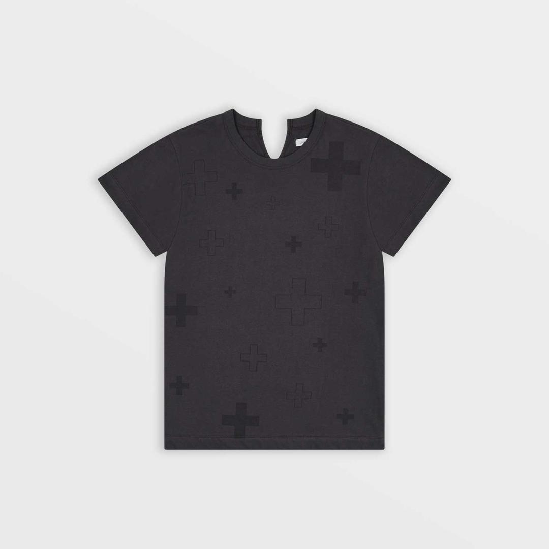 1/2 Split Hem Plus T-Shirt (Wine)