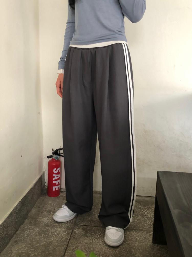 테이프 슬랙스 팬츠