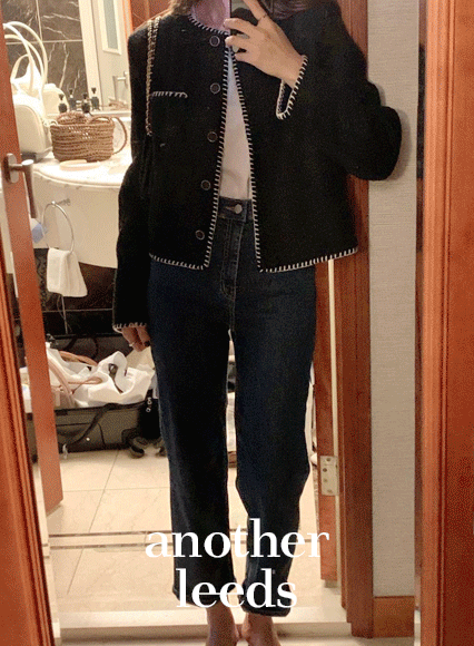 [another leeds] 샤트위드 자켓 (wool 30%)