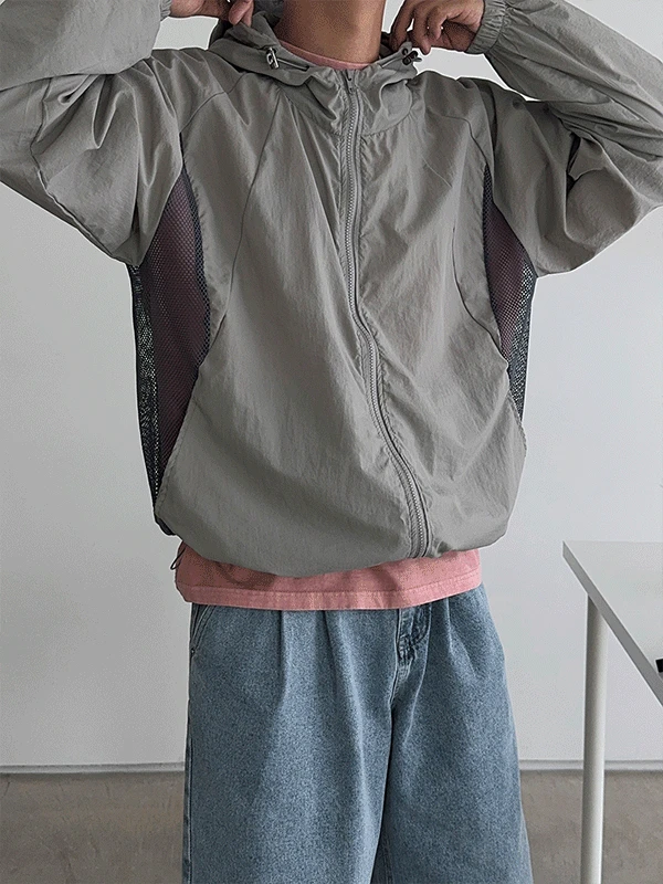*베르 사이드 메쉬 윈드점퍼(5colors)