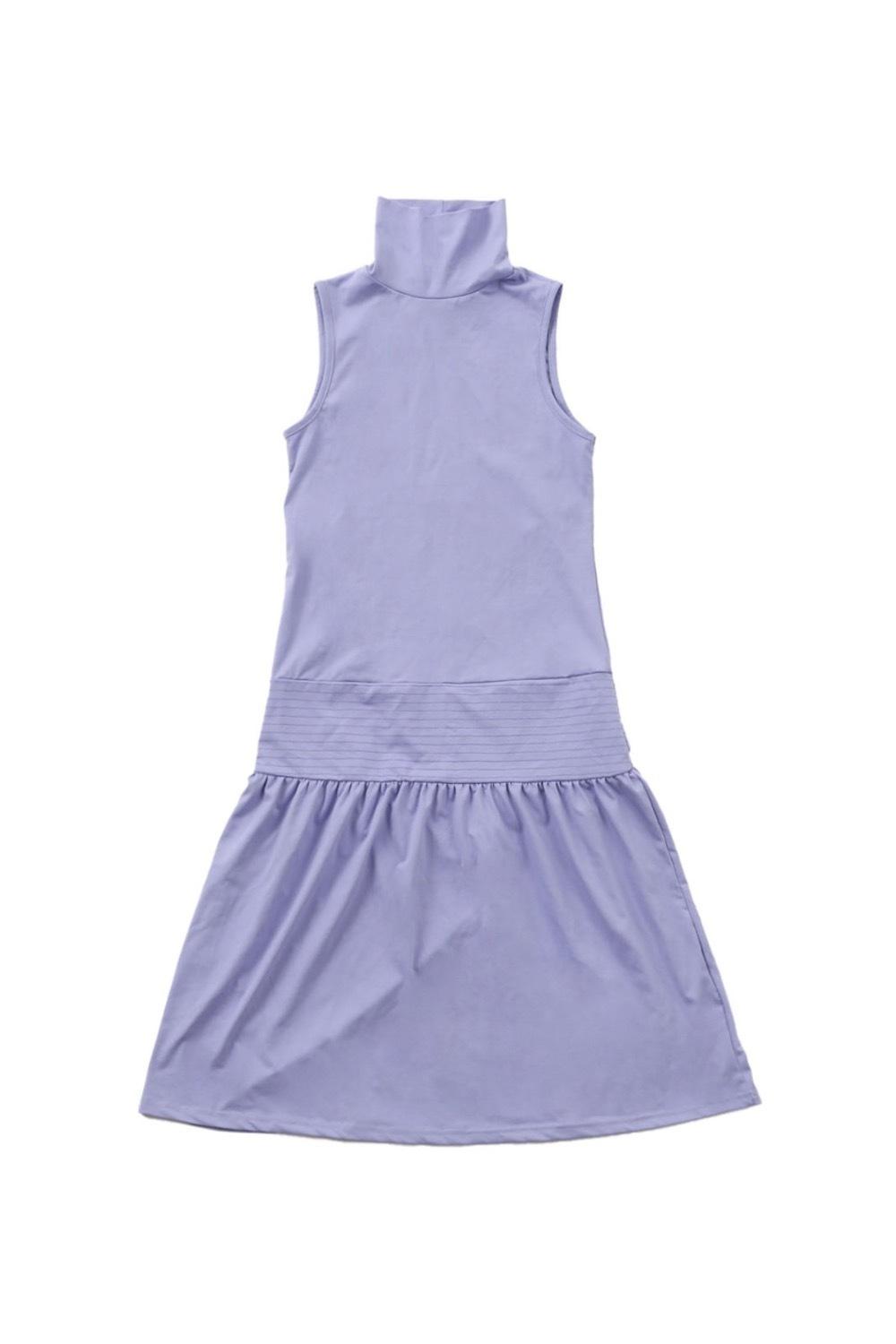 HIGH-NECK DRESS LAVENDER