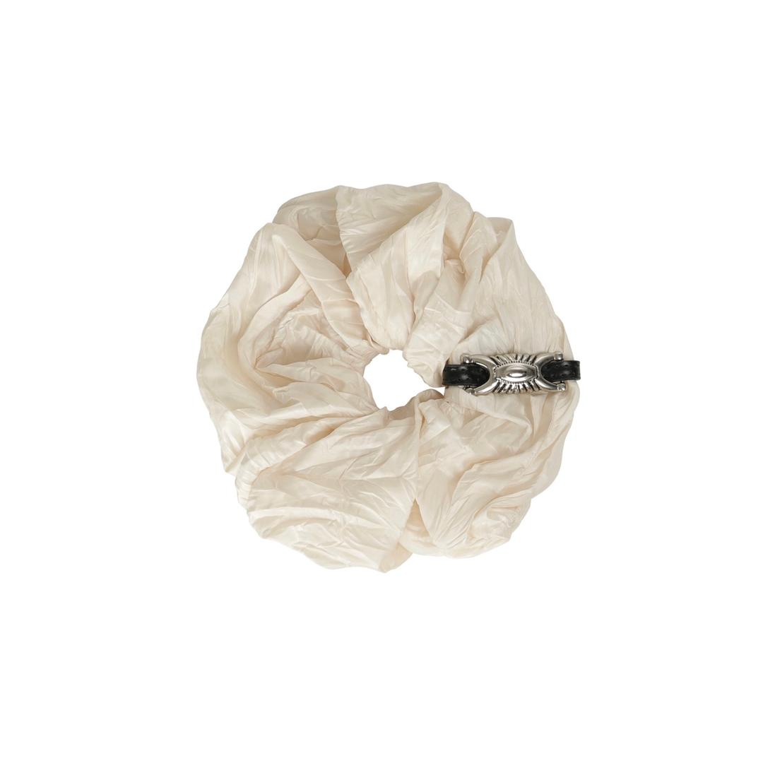Pony-twist scrunchie (Cream)