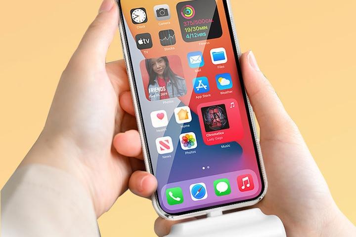 무선 미니 도킹형 거치가능 보조배터리 삼성 C타입