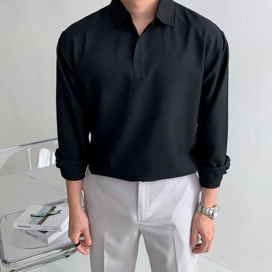 [부분 당일발송] 바이블 반오픈 카라셔츠