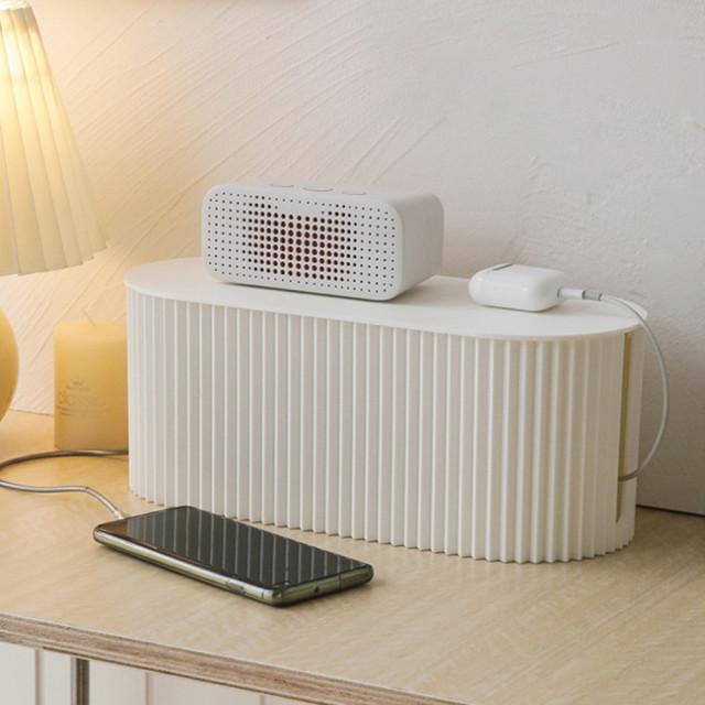 온통온유 멀티탭 정리함 모던 템바보드 콘센트 케이스 보관 박스