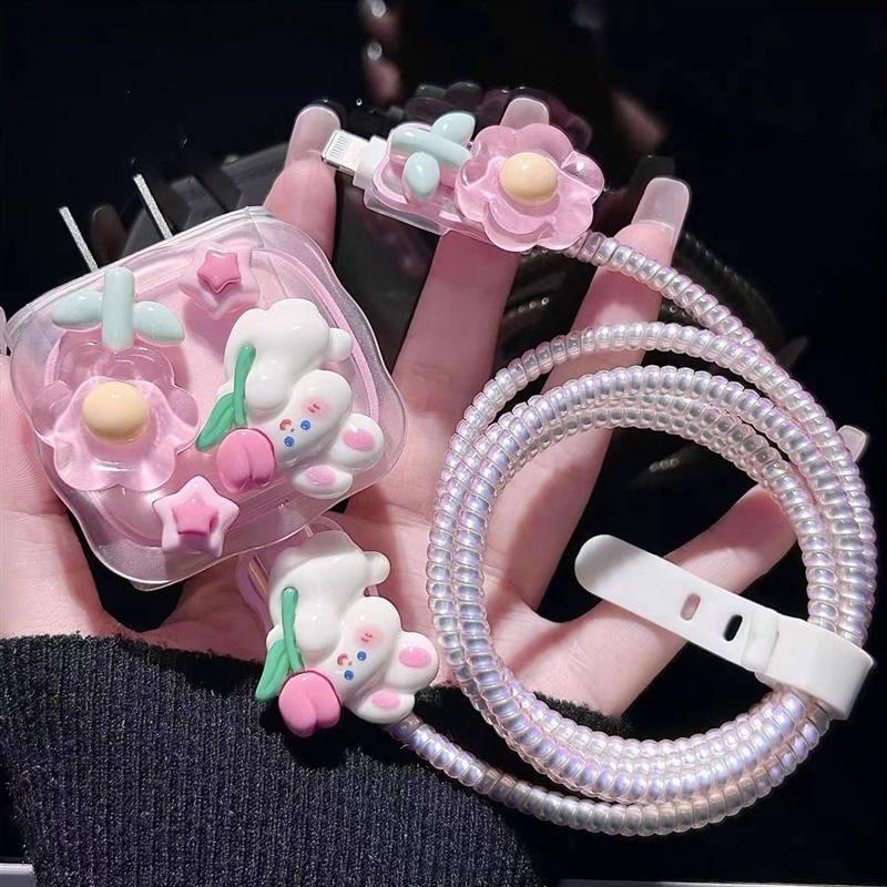 토끼플라워 충전기케이스 세트