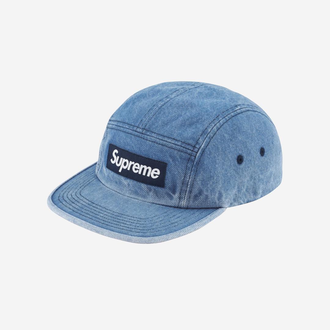 Supreme Washed Chino Twill Camp Cap Denim - 23FW