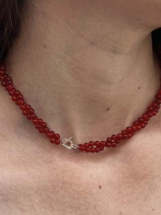 [925silver,원석]Bakery necklace