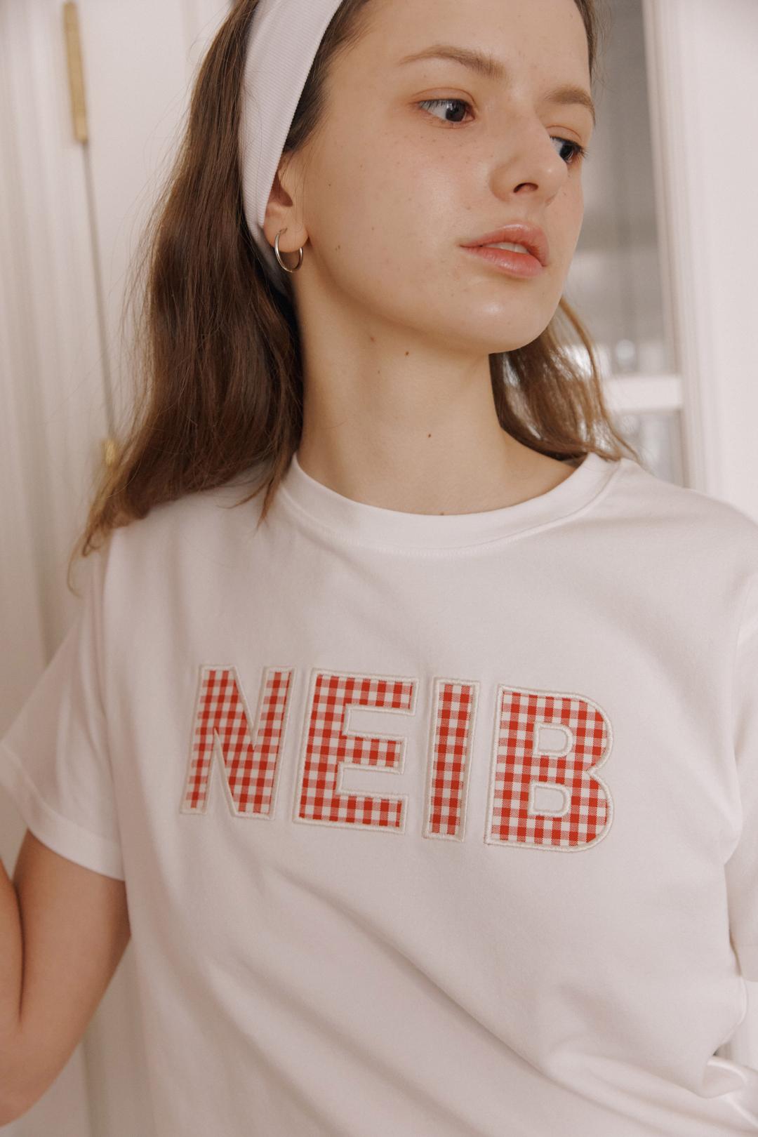 NEIB APPLIQUE T-shirt (red)