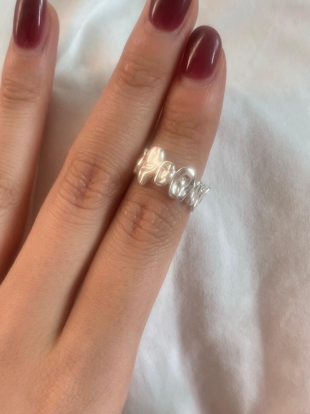 (silver925) Crumble open ring