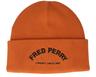 Arch Branded Beanie Burnt Clay Cuff - Fred Perry
