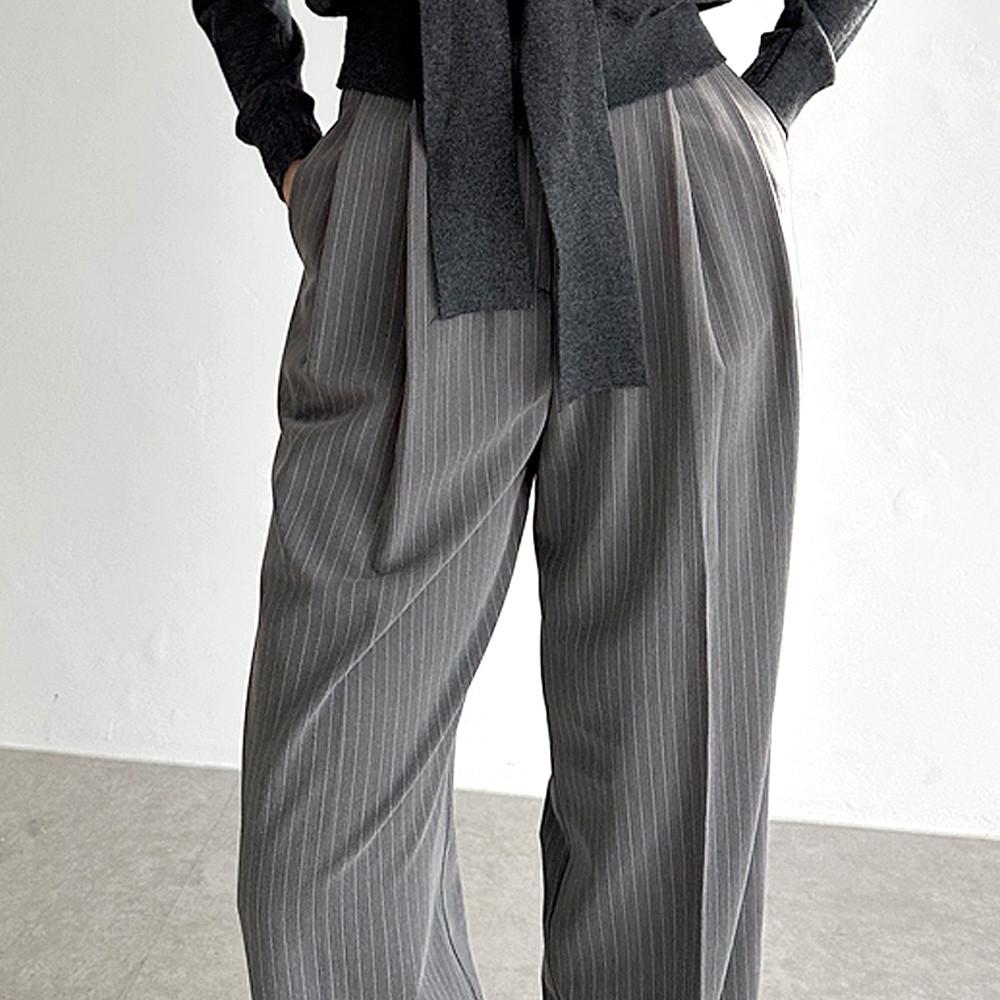 가을신상) 핀 스트라이프 슬랙스