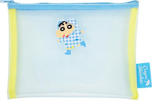 짱구는 못말려 레이니 데이즈 플랫 메쉬 파우치