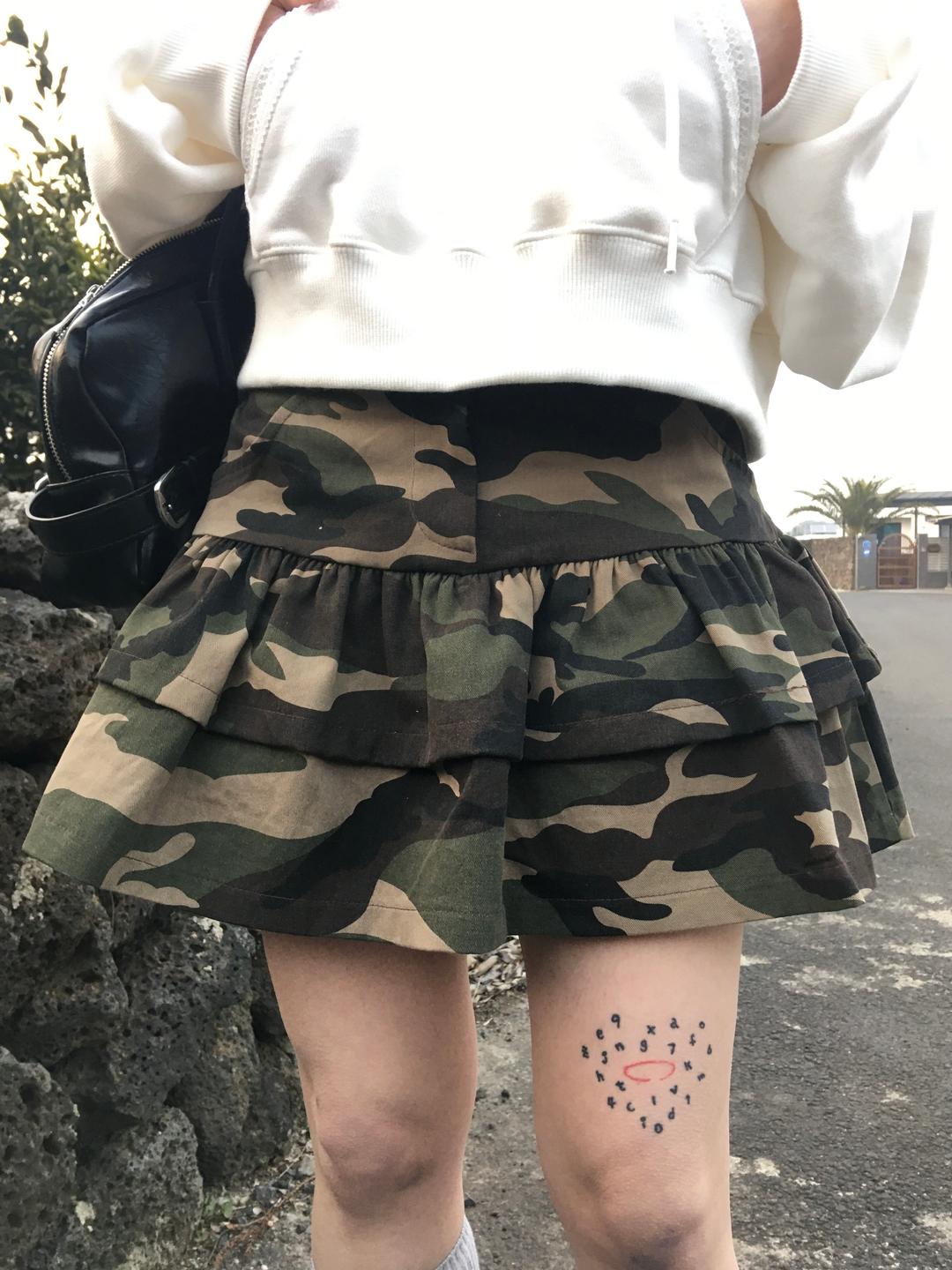 카모 쇼츠 캉캉스커트 2col