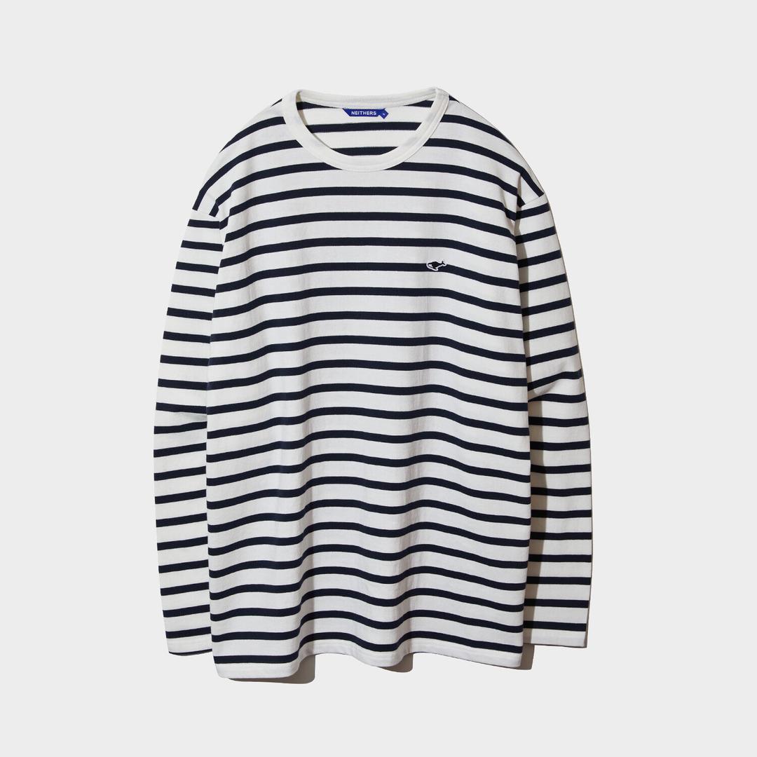 BASIC STRIPE L/S T-SHIRT (OFF WHITE)