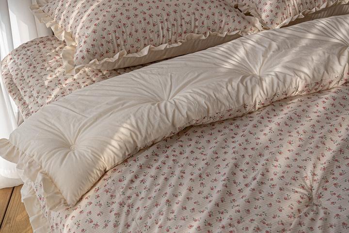 플라워 워싱 아사 면 차렵이불세트 2컬러 2사이즈