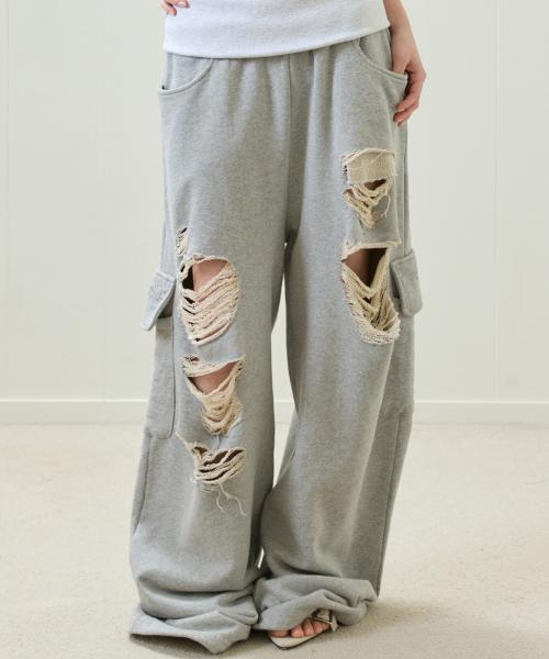 EL DAMAGE COLORING TRAINING PANTS(GRAY)