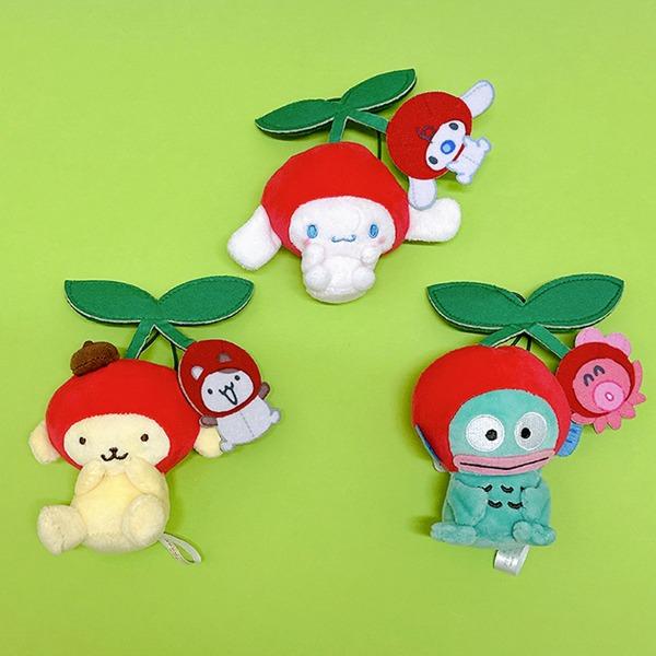 산리오 캐릭터즈 체리 마스코트 인형 시나모롤 한교동 폼폼푸린
