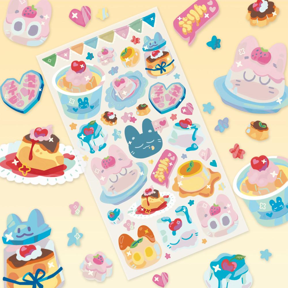 [백설기설기] 푸딩러버즈클럽 스티커