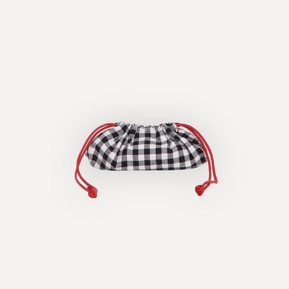 Boat pouch ginghamcheck  - SMALL