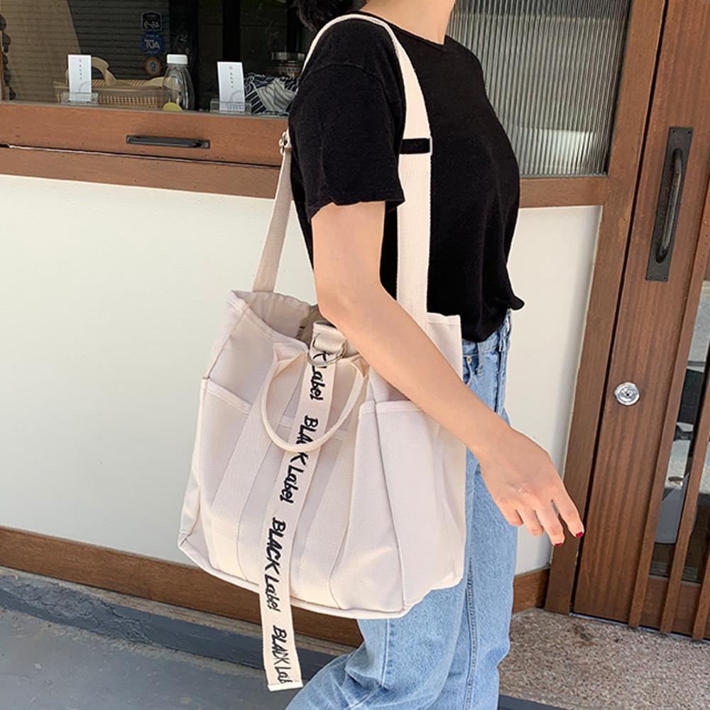 텀블러백 휘뚜루마뚜루 무지 에코백 보부상 아이패드 천가방