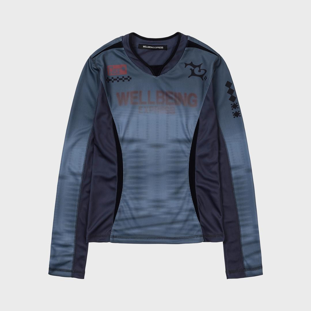 Sports Jersey Top Grey