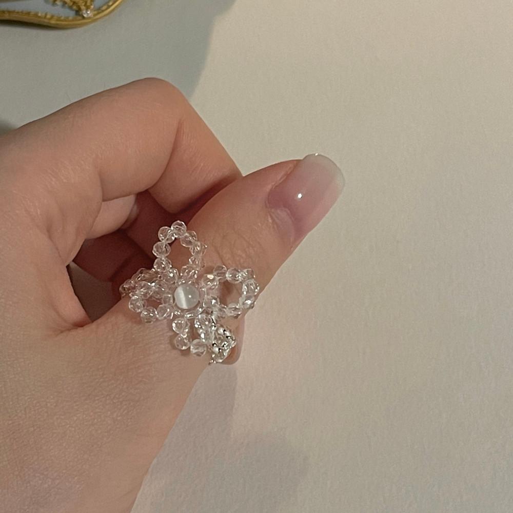 Butterfly beads ring 론델컷 투명 나비 반지