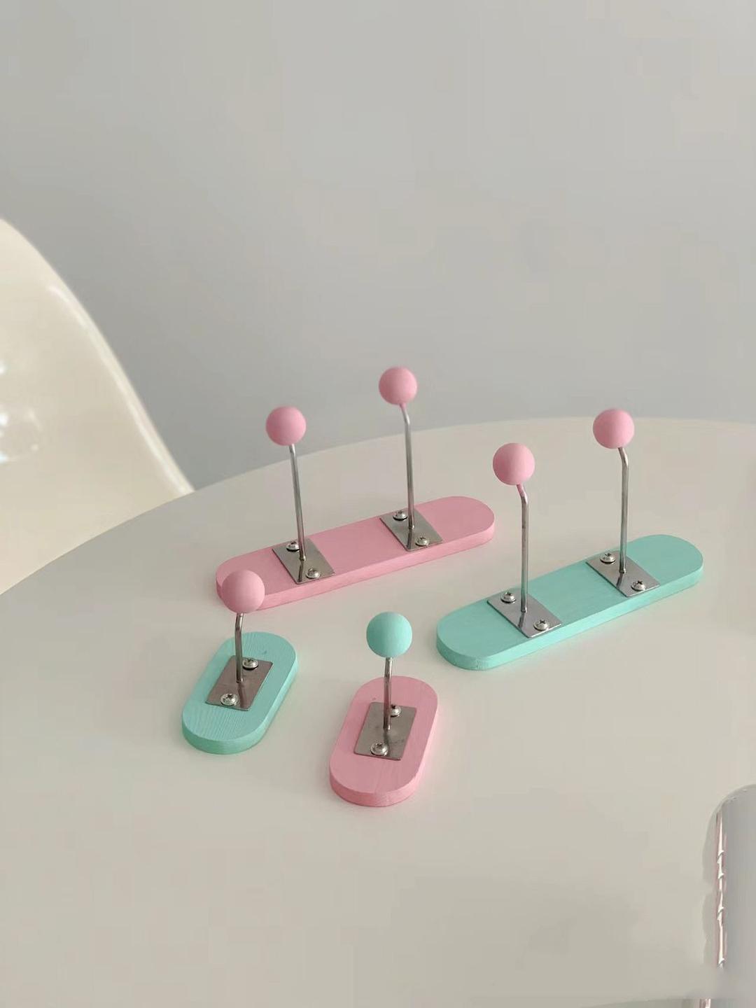 북유럽 파스텔 코트랙 마스크걸이 벽후크